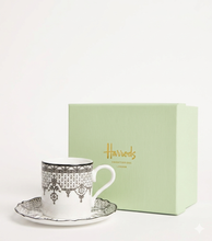 Load image into Gallery viewer, Harrods Espresso Small Cup and Saucer كوب وصحن من هارودز