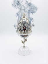 Load image into Gallery viewer, Luxury Glass Burner with Lid مبخرة زجاجية فاخرة