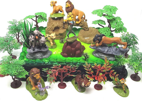 Lion King Figures and Trees Set مجموعة شخصيات وأشجار الأسد الملك