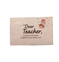 Load image into Gallery viewer, Teacher&#39;s thanks card بطاقة شكر للمعلم