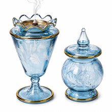 Load image into Gallery viewer, Glass Incense Burner Set