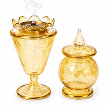Load image into Gallery viewer, Glass Incense Burner Set