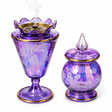 Load image into Gallery viewer, Glass Incense Burner Set