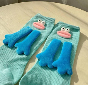 Socks Sausage Mouth Design جوارب فم السجق