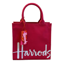 Load image into Gallery viewer, Harrods Fabric Bag smallحقيبة قماش هارودز صغيرة