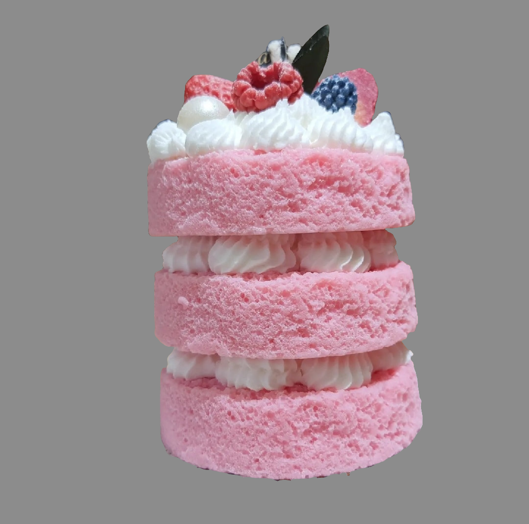 Three Layer cake candle شمعة كعكة من ثلاث طبقات