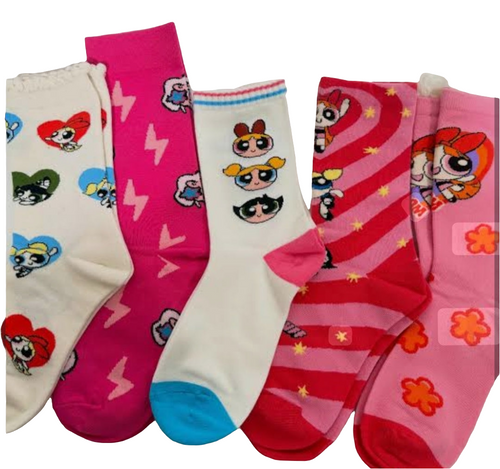 Powerpuff Girls Socks جوارب فتيات القوة