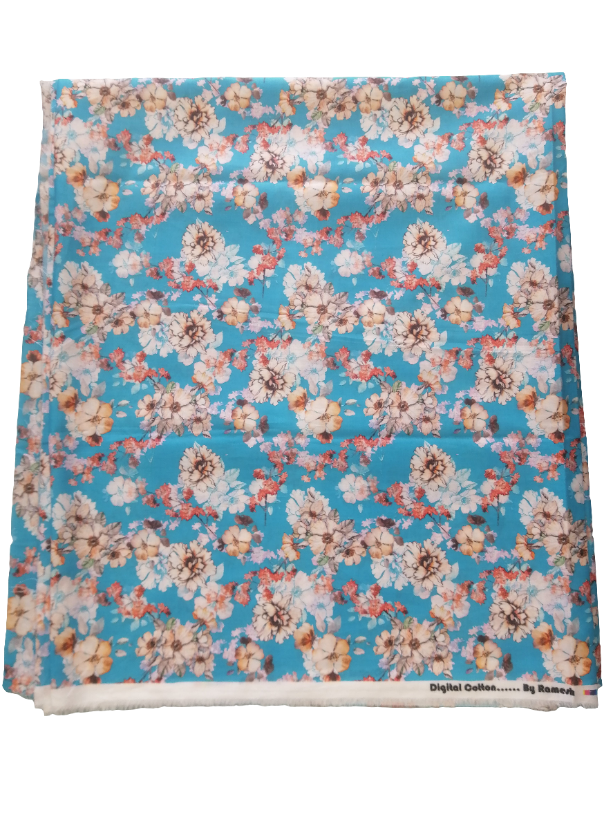 Indian Digital Cotton Fabric نسيج القطن الرقمي الهندي