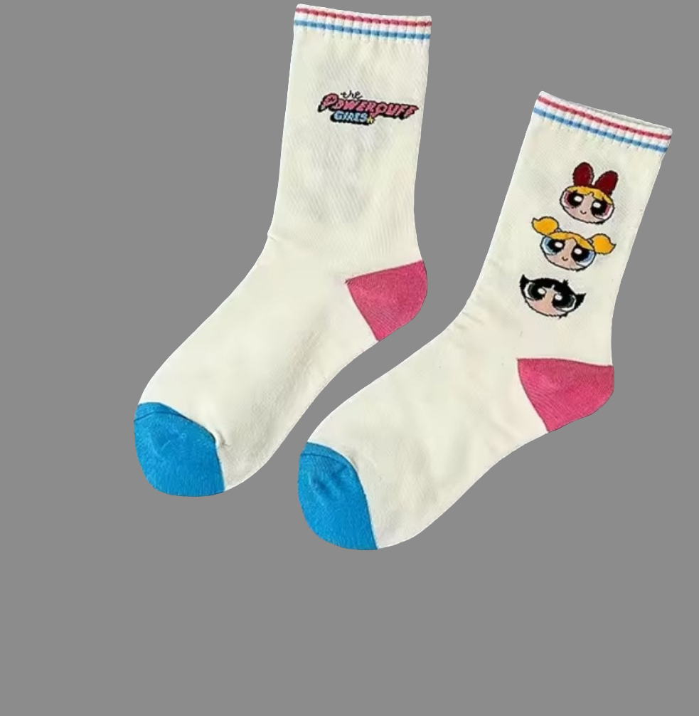 Powerpuff Girls Socks جوارب فتيات القوة