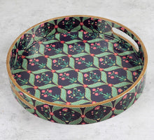 Load image into Gallery viewer, Handcrafted MDF Round Tray صينية مصنوعة يدويا