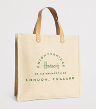 Load image into Gallery viewer, Harrods Medium Jute Bag حقيبة جوت متوسطة الحجم من هارودز