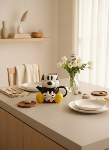 Mickey small kettle and a mug غلاية ميكي الصغيرة وكوب