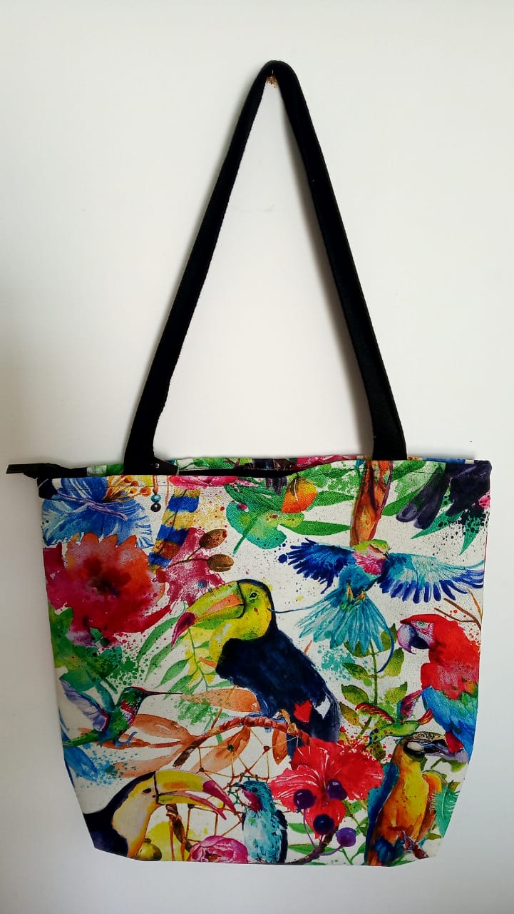 Birds design Hand bag حقيبه و محفظه