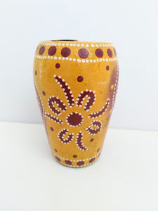 Handmade Wooden Vase مزهرية خشبيه