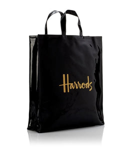 Harrods black shopper bag حقيبة هارودز