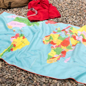 World Map Towel