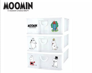 Moomin Three layer Plastic Drawer ثلاث طبقات درج بلاستيك