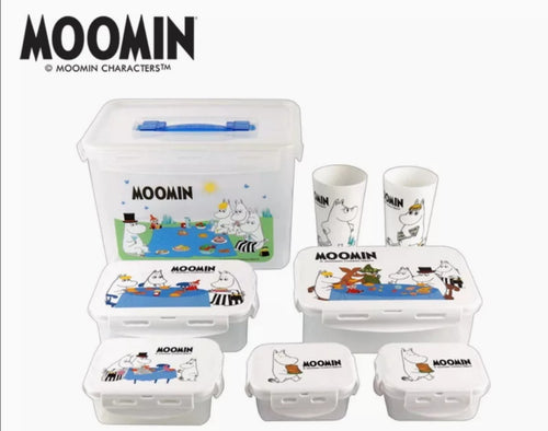Moomin Food Container set طقم حاويات طعام مومين