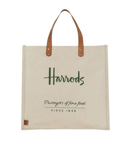 Harrods Jute Bag. حقيبة هارودز