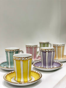 Handmade 6 PCS tea cups ٦ بيالات