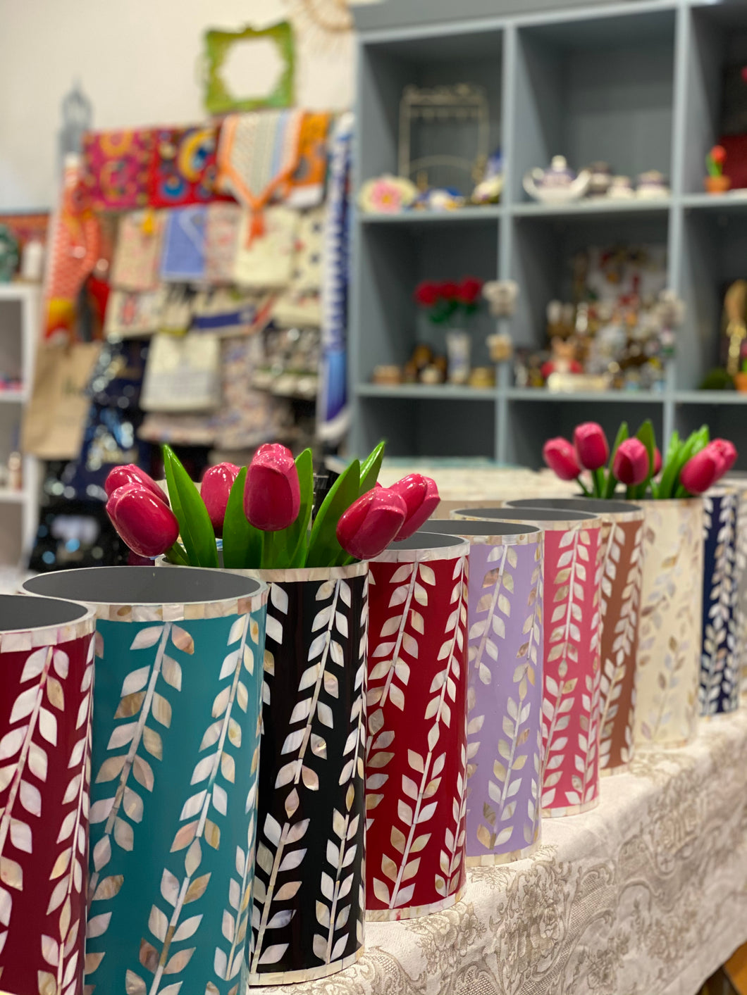 Handmade Flower Vase, مزهرية ورد صناعة يدوية
