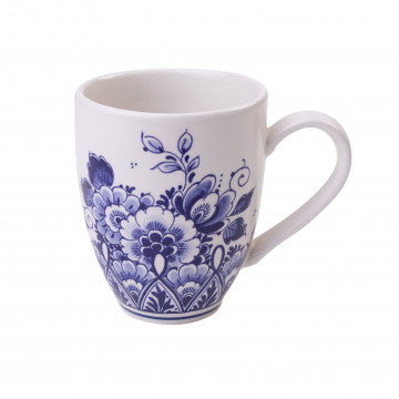 Mug Blue flower Design كوب